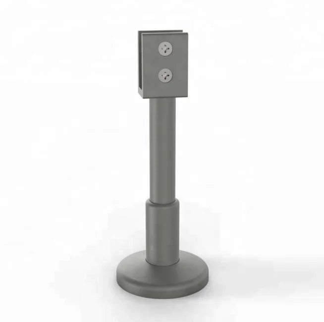 Cubilox 6063 Bathroom Toilet Partition Cubicle Hardware Support Foot Panel Holder Manufacturer Aluminum Public Toilet Systems