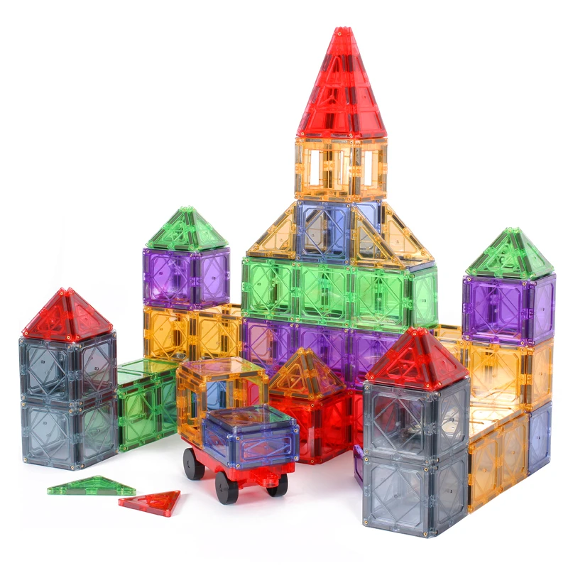 Wholesale Creative Magnetic Blocks Building Tiles Kids Educational Toys Construction Toy Set