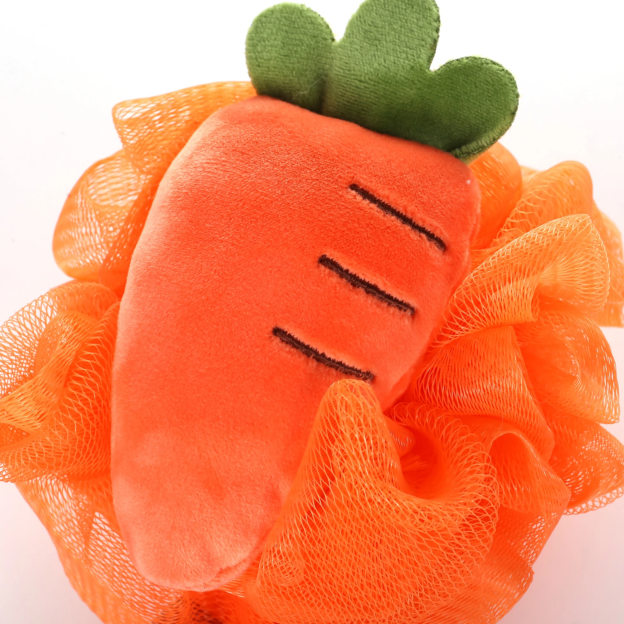 Симпатичная губка для ванны и душа в виде фруктов сетчатый пуф Loofahs душевой шар с мультяшным рисунком скребок тела мячи сетка