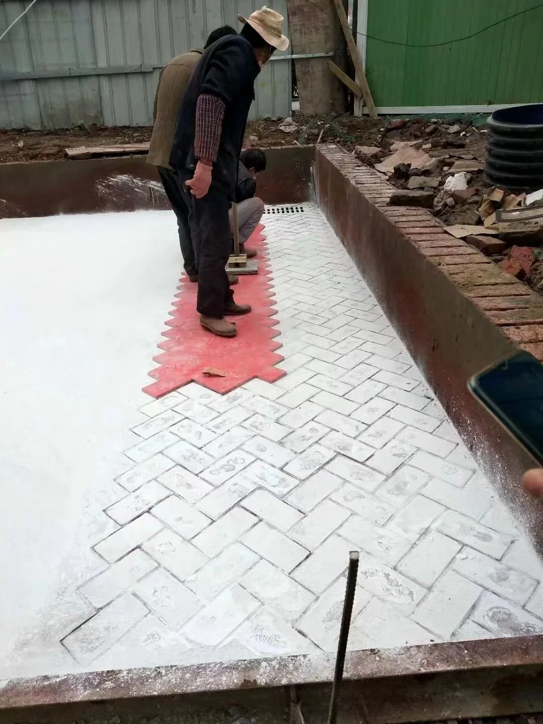 Stamped Concrete Mat Molds  No. 26 for Stamped Concrete