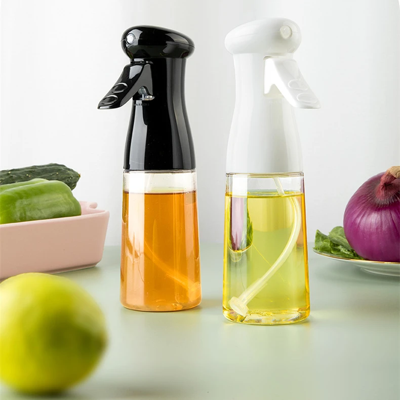 New refillable oil spray bottle for BBQ 200ml glass cooking oil spray bottle