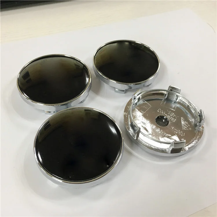 ABS Customized Chrome 60mm Decoration Plastic Car Wheel Center Hubcap