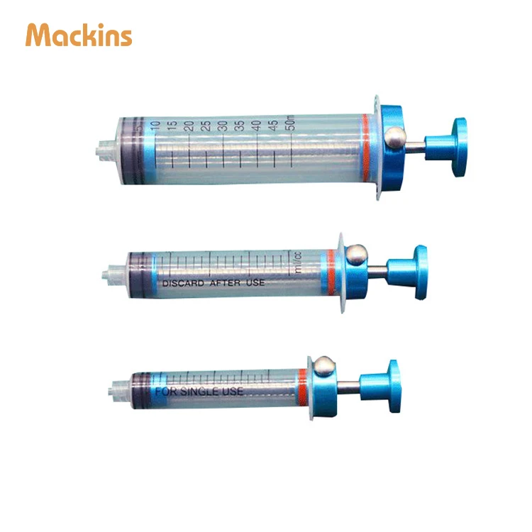 Manual 10ml 20ml 50ml plastic aspirator liposuction syringes needle  kit