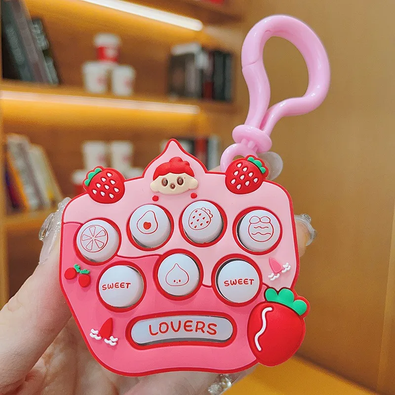 Creative Mini Unpack Fruit Girl Gopher Machine Puzzle Toy Keychain Bag Pendant Small Gift