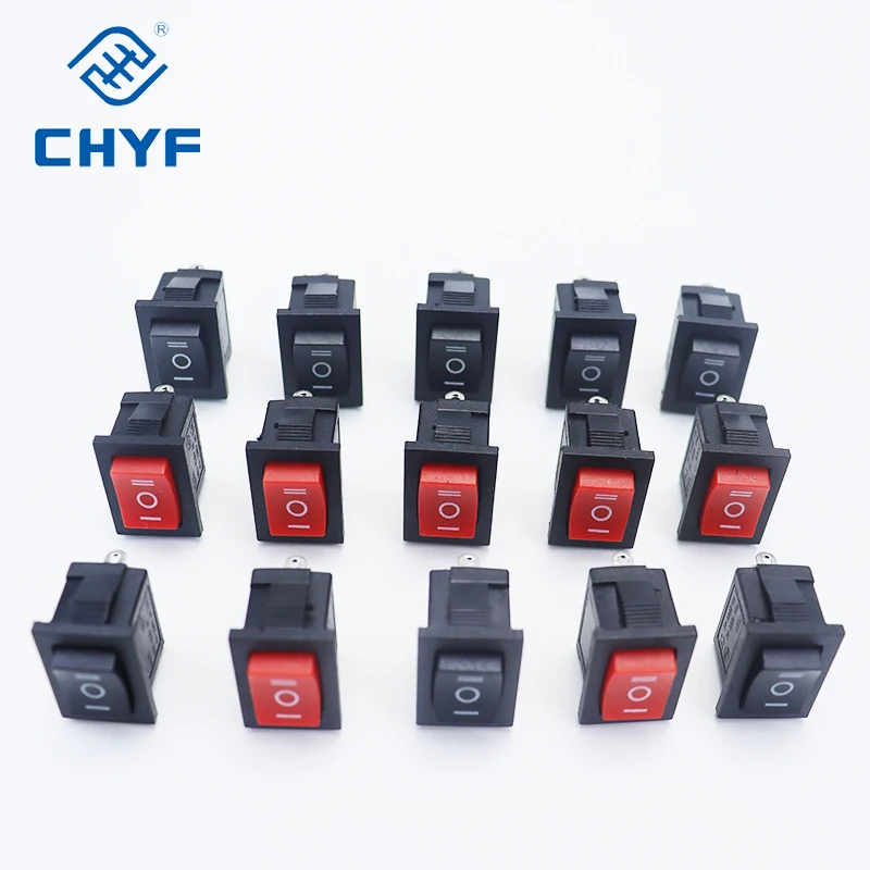 CHYF KCD1-103 16A switch Rocker switch 3 pins 2pins 2 positions 3 positions power black white red switch