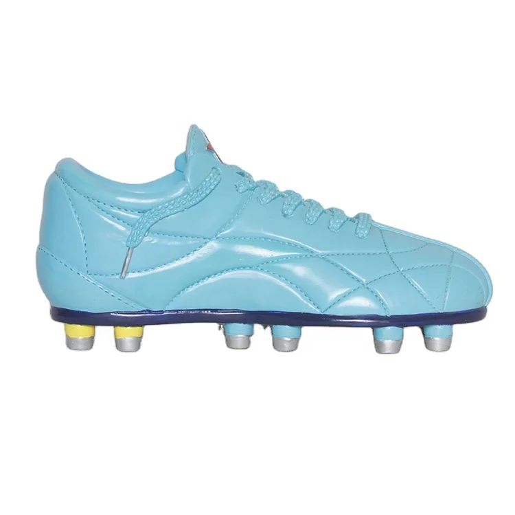 New Trend Resin Football Sports Coin Bank Soccer Shoe Shape Custom Piggy Bank