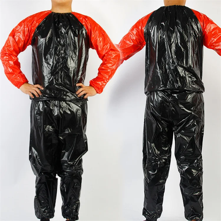 Wholesale High Quality Body Fitness Pvc Sauna Suit For Lose Weight Sports Plus Size Unisex Sauna Tracksuit PVC sauna suit
