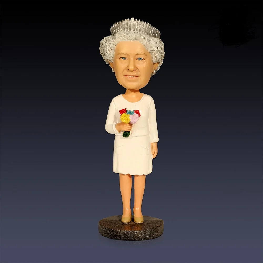 Wholesale living room wine cabinet decorations small knick-knacks  resin ornaments Queen of England
