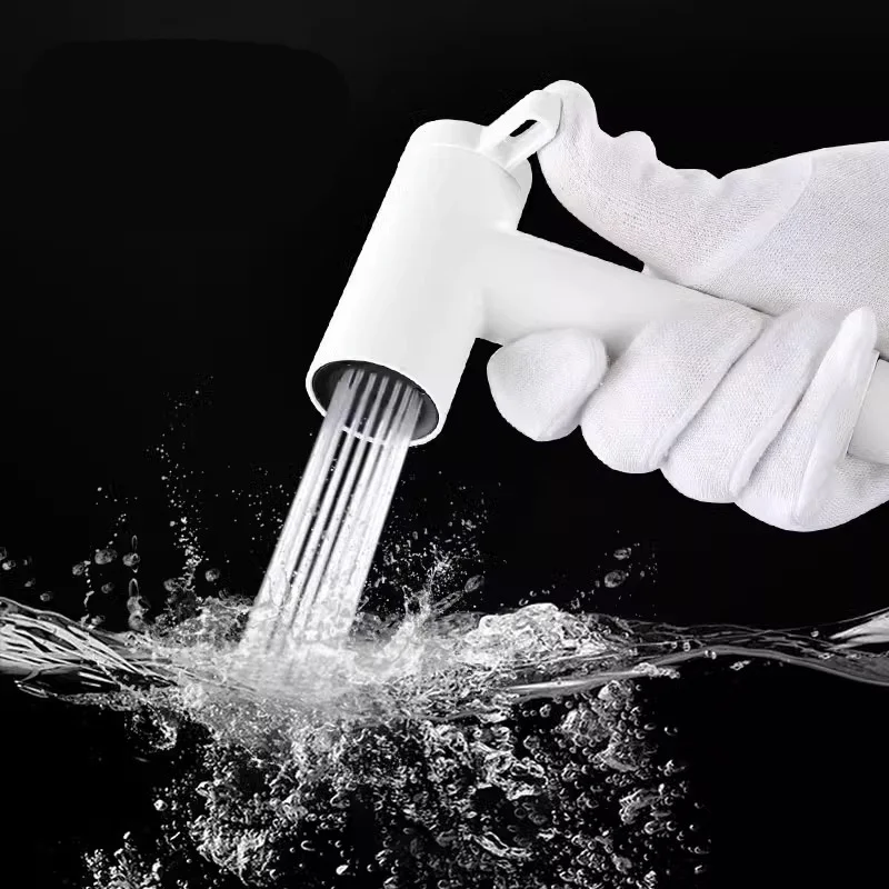 Распродажа 2024 оптовая продажа белый Shattaf портативный пластиковый спрей для биде туалета смесителя ванной комнаты