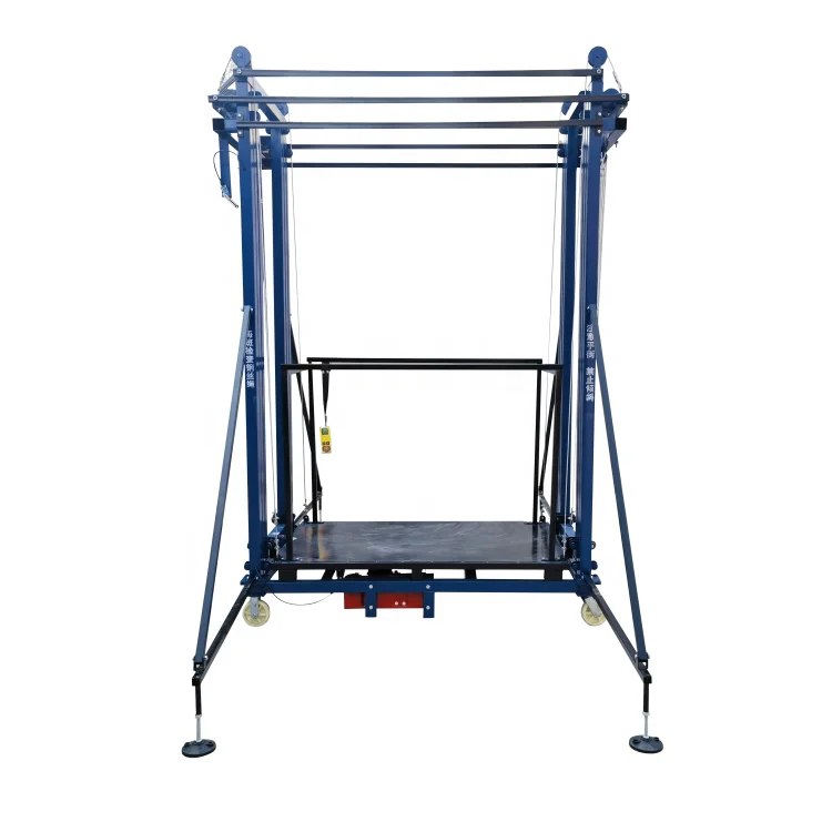 Сертифицированный CE Алюминиевый Передвижной башенный подъемник 500 кг используется для строительства продажи грузов до 8 м