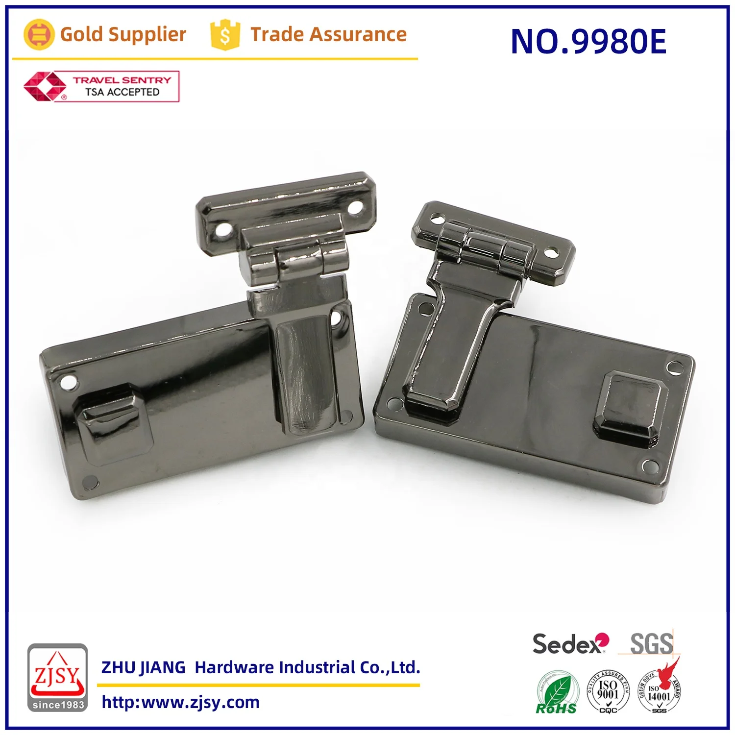 8890E fashionable zinc alloy briefcase toolbox lock security anti theft travel case lock aluminum case combination lock