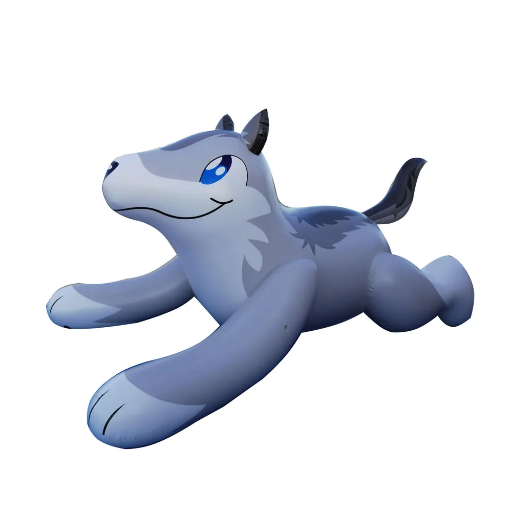 Factory price customized high quality PVC inflatable wolf  for sales