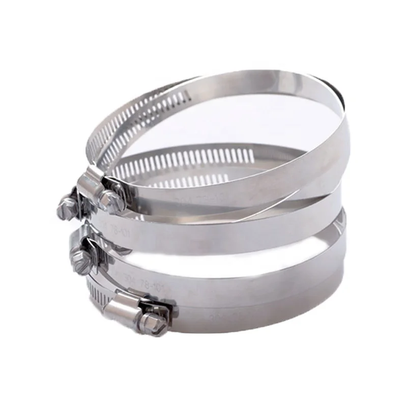 Adjustable Stainless Steel Worm Gear Hose Clamp Large Automotive Radiator Fuel Line Mechanical Heavy Duty Radiator Fuel Line