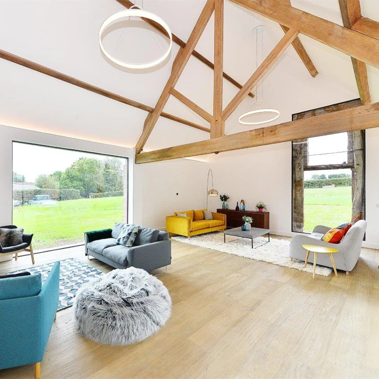 Large View Aluminium Alloy Frame Panoramic Floor To Ceiling Windows Double Glazed Aluminum Frame Large Fixed Glass Window