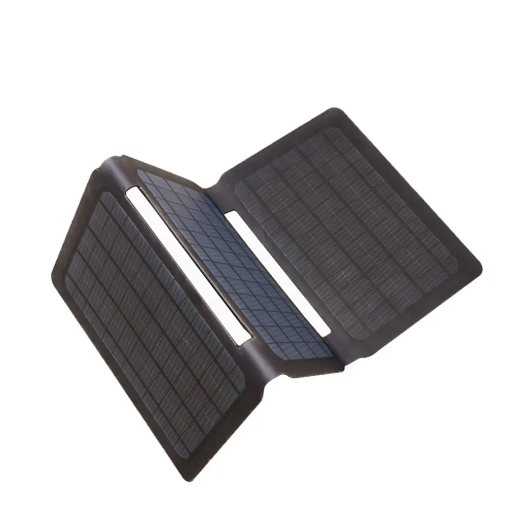 New arrival Flexsolar Brand 10W Foldable IP67 waterproof ETFE Solar Panel with Integrated USB charging port for picnic
