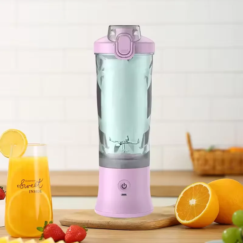 Powder Blender Machine Portable Usb Blender 600ml Protein Shaker Electric Rechargeable Waterproof Hand Blender With Drink Lid