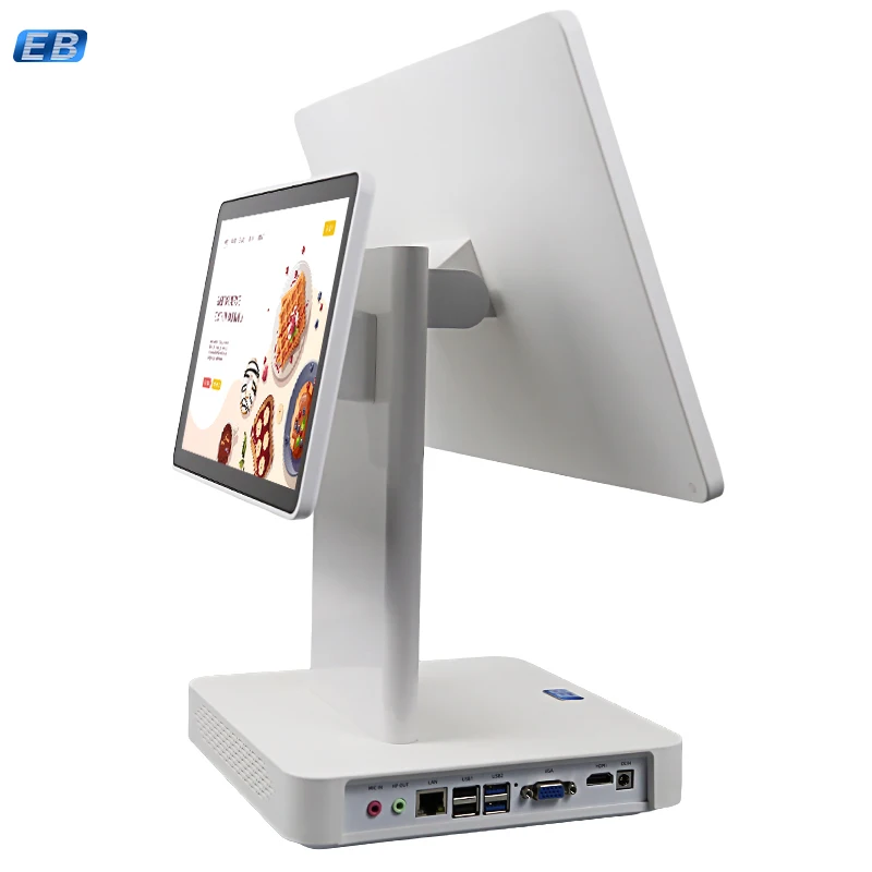 PT-2323W-2 портативная профессиональная POS-машина с двойными экранами Full HD дисплеев Wi-Fi и Ethernet мульти-порты