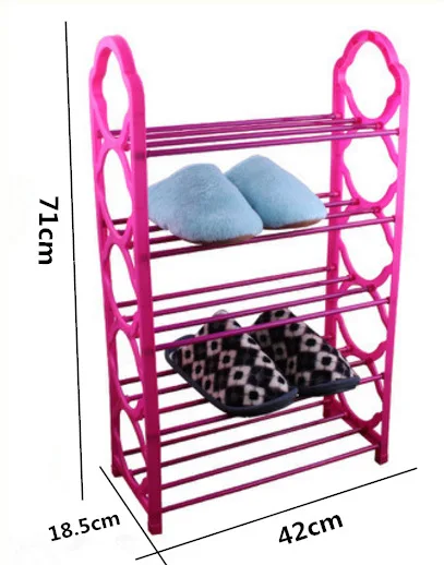 Hot Product China Factory Modern Shoe Rack 5 Tiers Organizer Simple Plastic