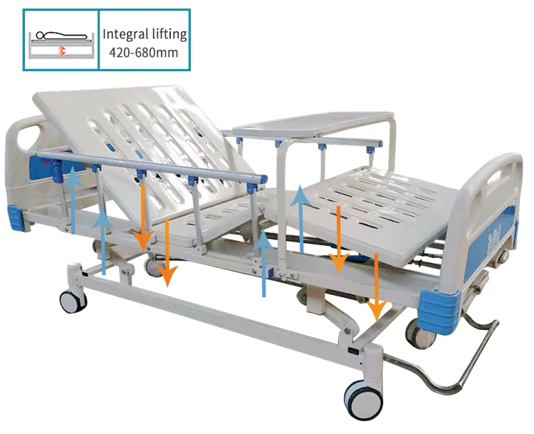 
Cheap 3 functions adjustable hospital bed for patient 