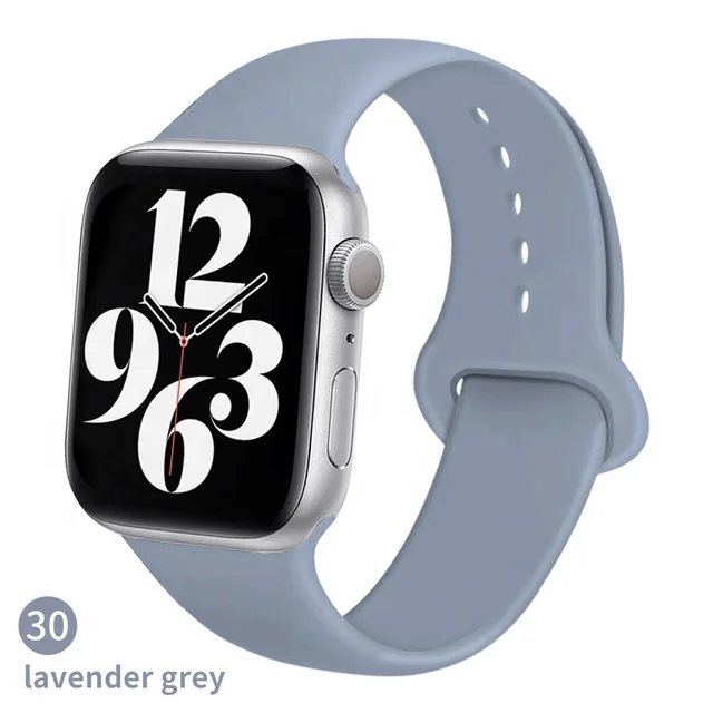 Ремешок YCYMO силиконовый для Apple Watch band 44 мм 42 40 38 браслет наручных часов 6 SE 5 4 3 2 se