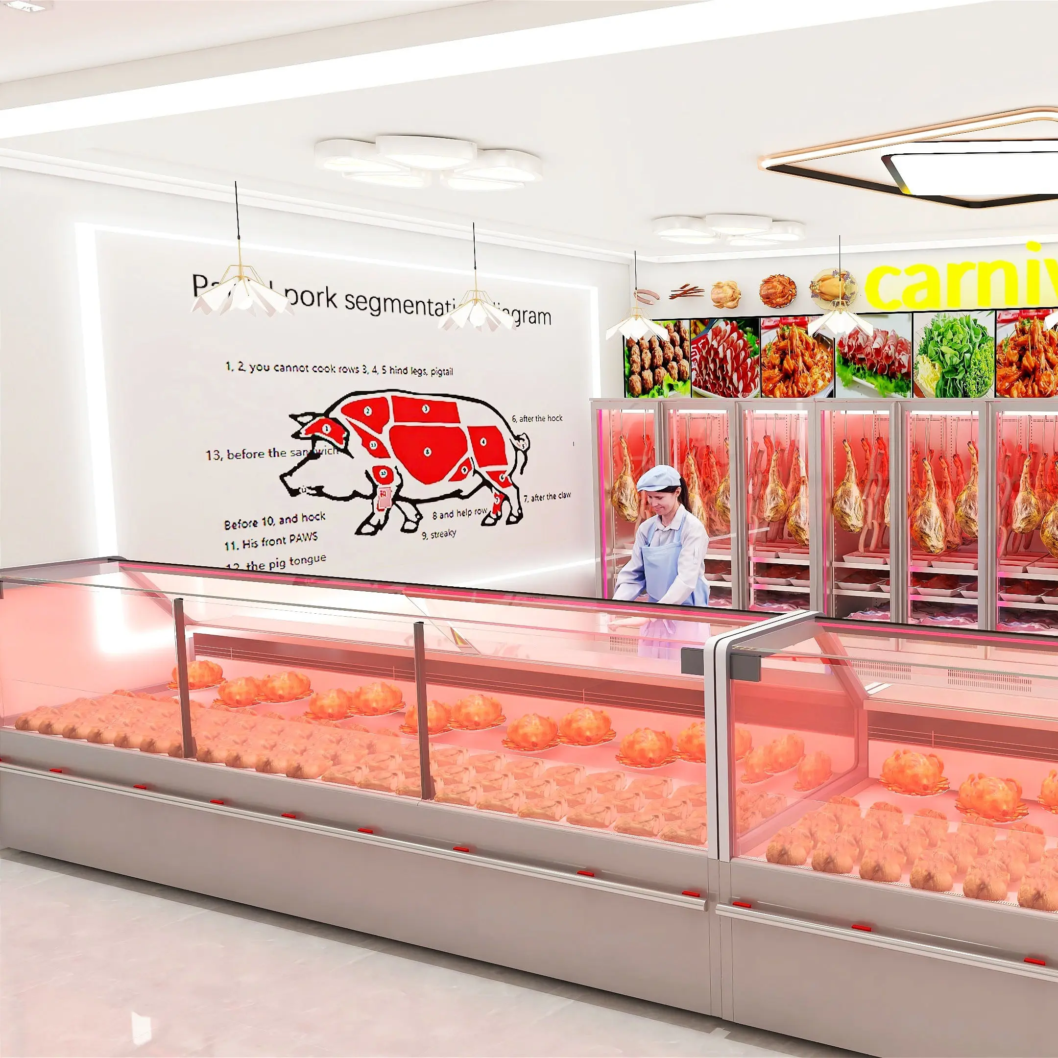 Супермаркет дизайн макет современный гипермаркет