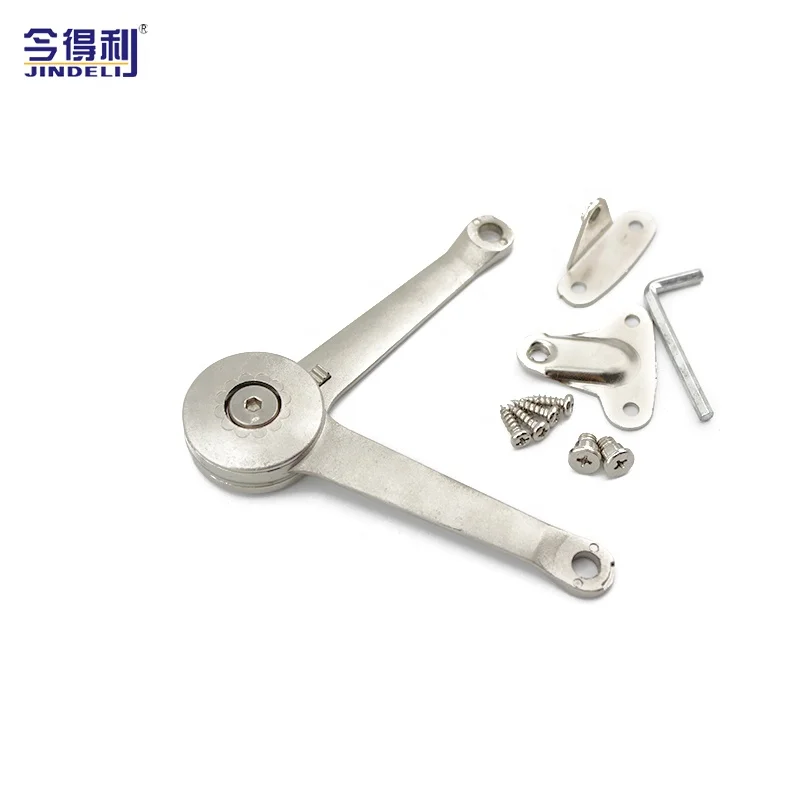 Zinc Alloy Furniture Hinge Cabinet LIft Up Soft Closing Flap Stay Cabinet Door Gas Spring Lid Support