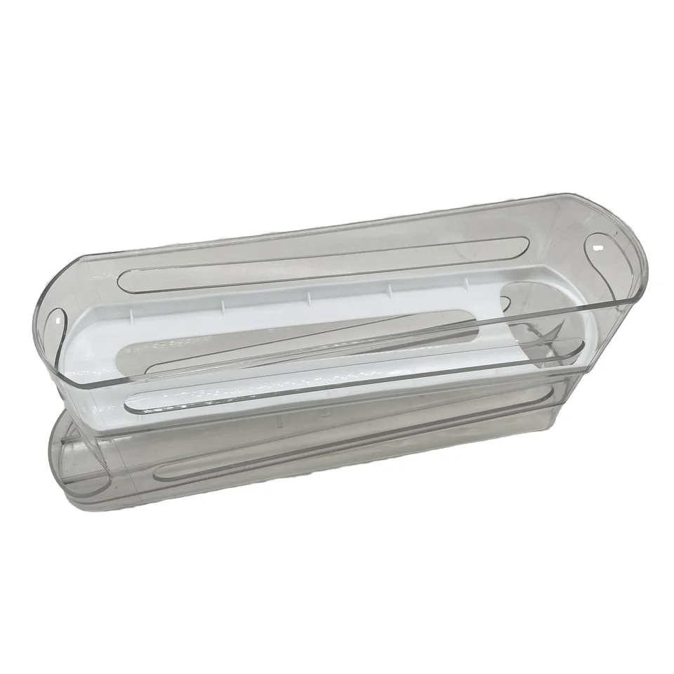 hot sale Egg Storage box Refrigerator Artifact Rack Double-Layer Automatic Egg Roller Holder Kitchen Rolling Box Egg Holder