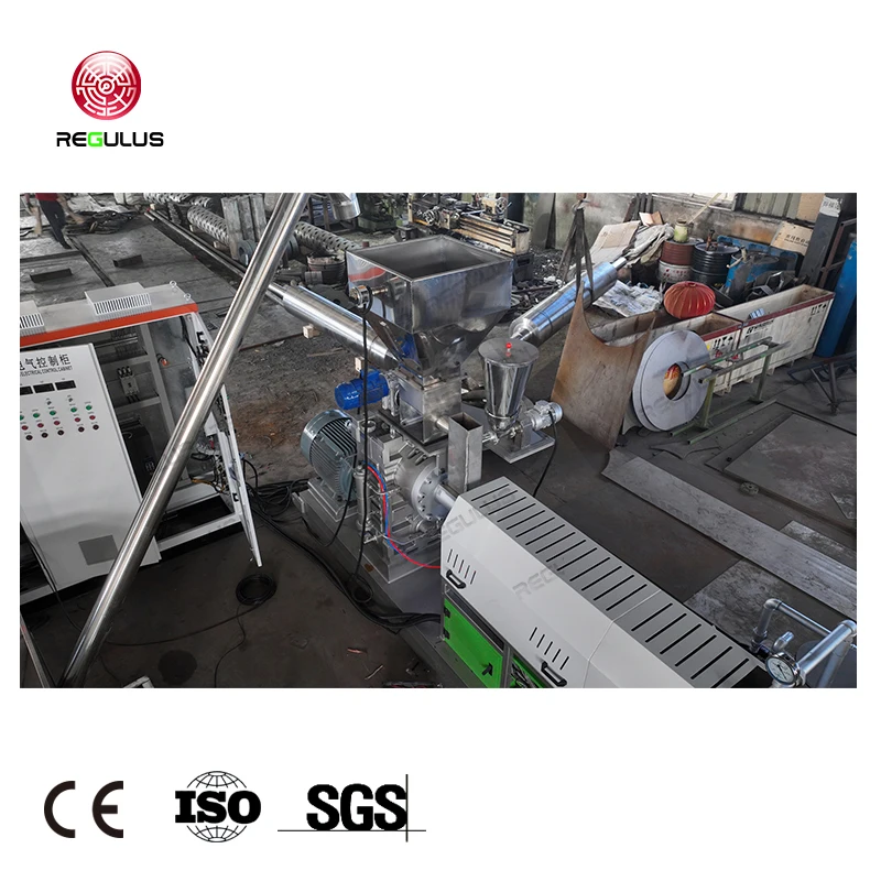 LDPE Flakes Semi-plasticized Granules Reusing Pelletizer Granulator Granulating Single-stage Strand Pelletizing Machine Line