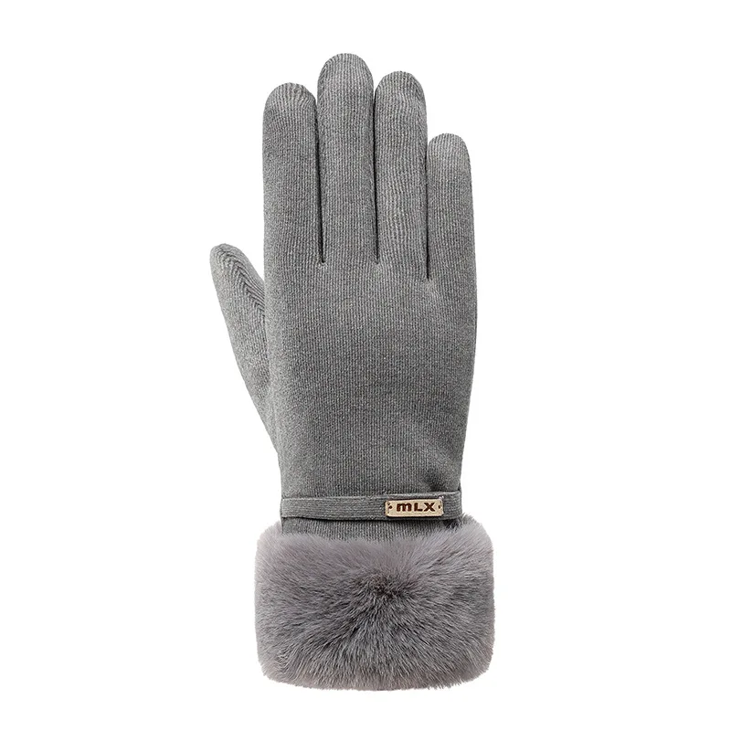  New Hot Sale Ladies Warm Mittens Winter Outdoor Sports Riding Thick Touch Screen Windproof Women Gl