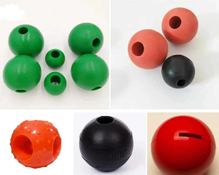 Custom Molded Nbr Silicone Natural Rubber Ball With Hole