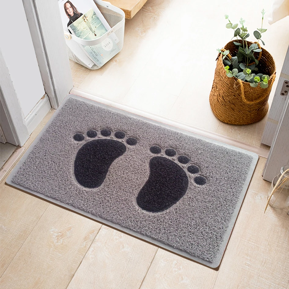 Creative Products Double Color Anti Slip Waterproof PVC Coil Door Mat Plastic Carpet Foot Floor Mat