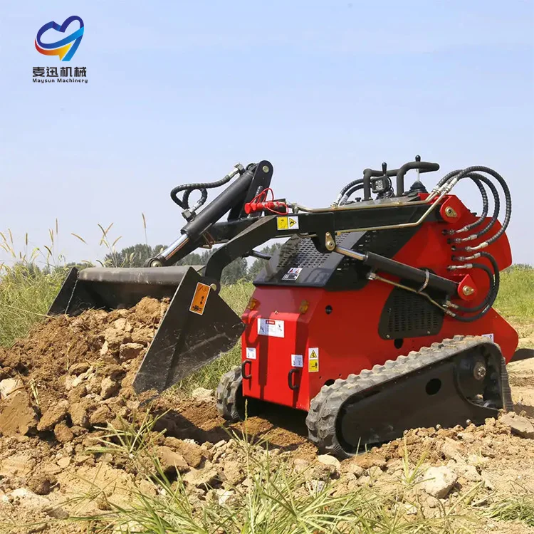Kubota Electric Small Remote Control Track Loader with Concrete Mixer Spare Parts Steering Loader Engine Front Loader China