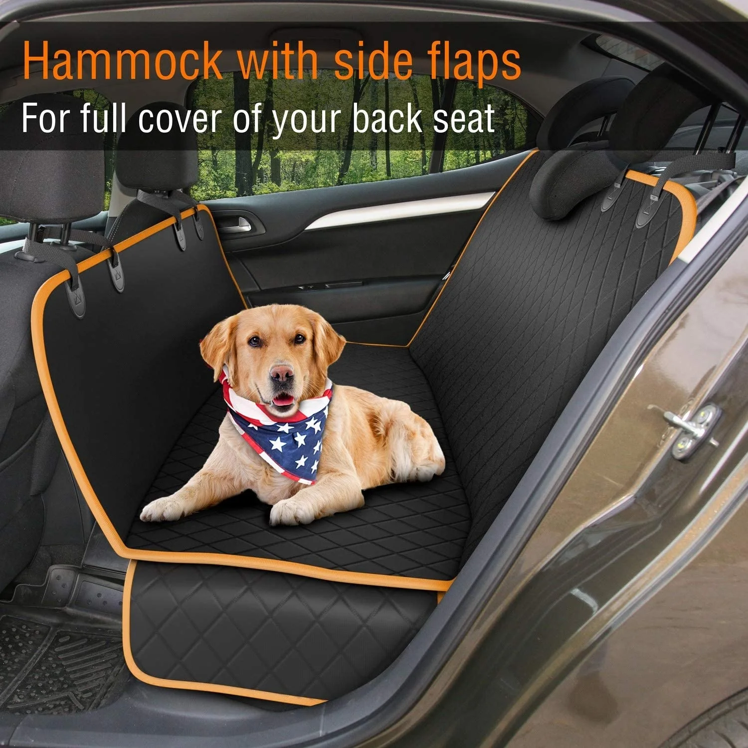 Waterproof Dog Back Seat Cover Protector ,Scratch Proof & Nonslip Seat Pet Cover