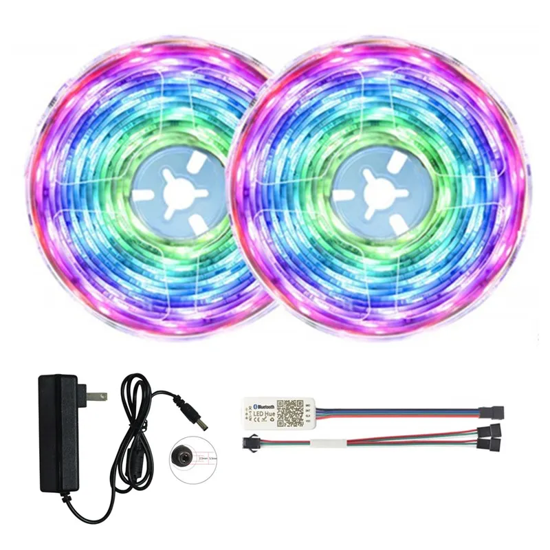 5M 10M 15M 20M Dream Color Addressable WS2811 App Control RGB Digital Led Strip Kit