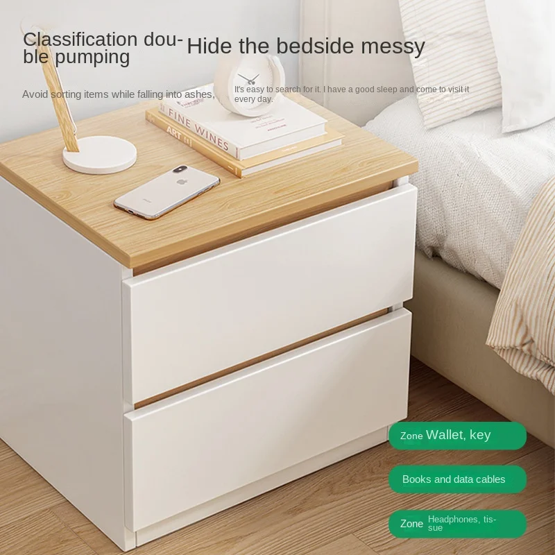 Nordic Bedroom Hospital Drawer Storage Small Bedside Table Modern Nightstand Wood Bedside Table