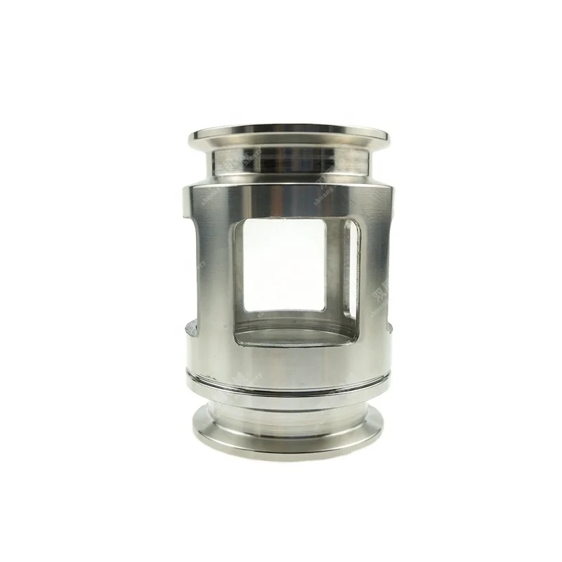 In-Line Sight Glass with Tri Clamp End Sanitary Flow Sight Glass Stainless Steel 2 Inch Tri Clamp Tubular Flow Sight Glass
