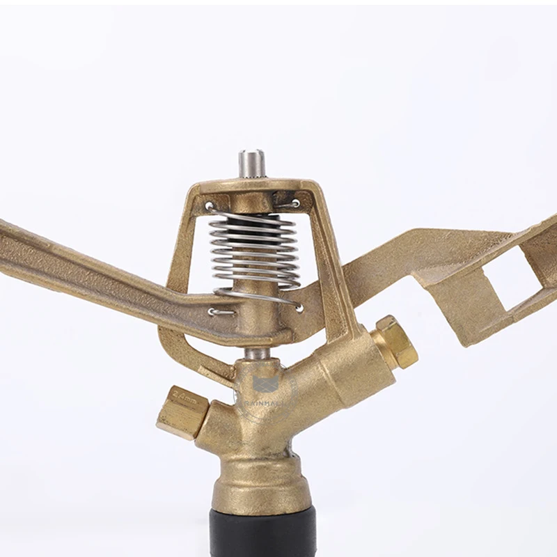 Quality 360 Degree 3/4 Male Thread Metal Rain Gun Sprinkler Lawn Irrigation Impact Sprinkler Big Rain Gun Sprinkler
