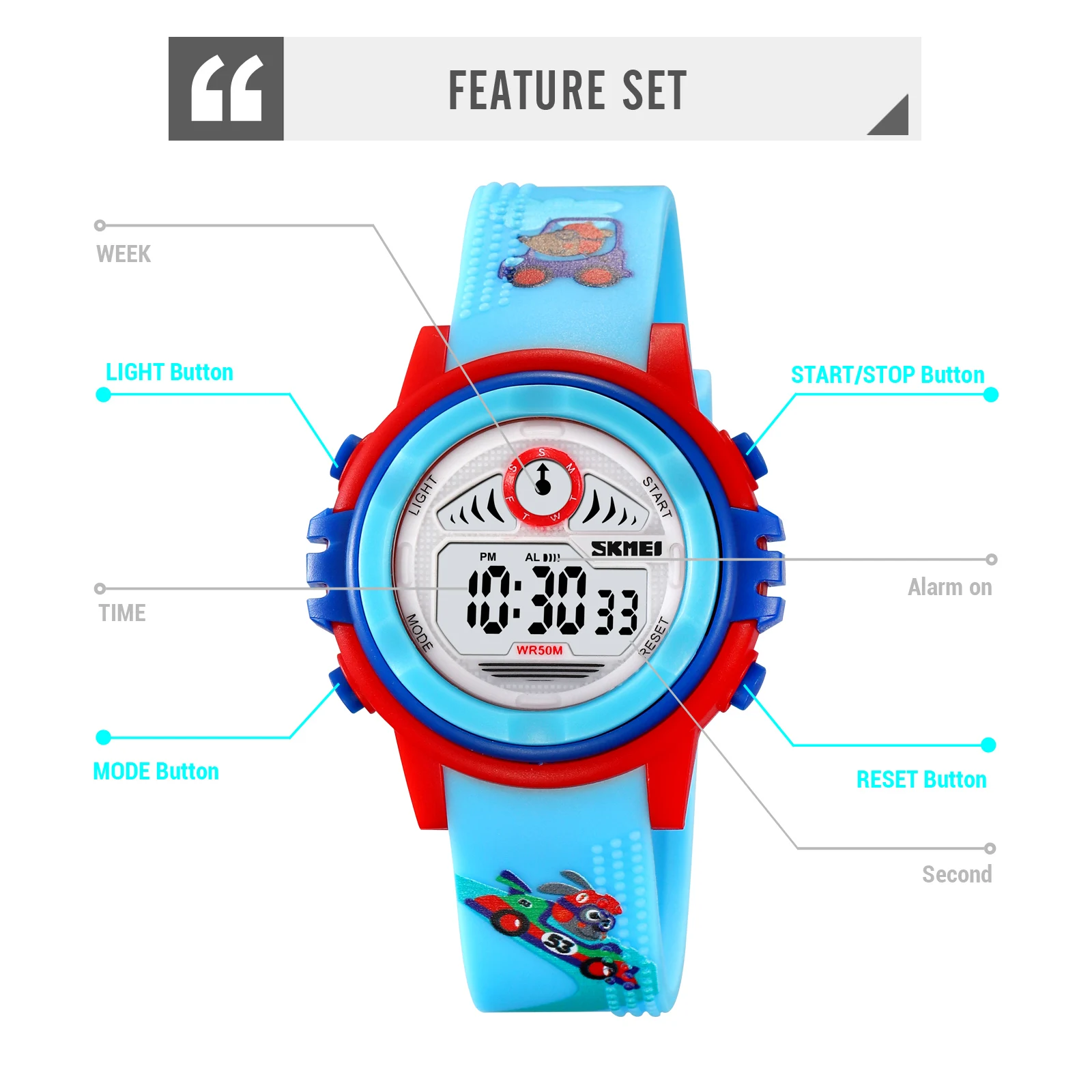 2266 Children Wholesale Watch Instructions Kids Watches Water Resistant Cheap Watch for Kids Accept OEM