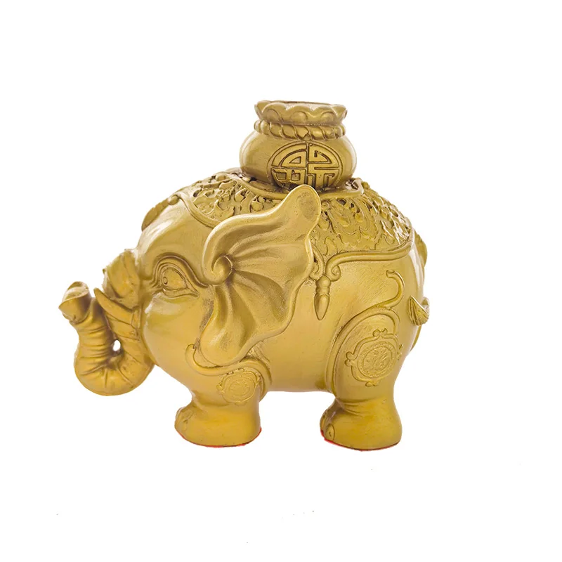 Customize brass products 3D design manufacturer directly selling brass elephant statues sculptures home decor brass products