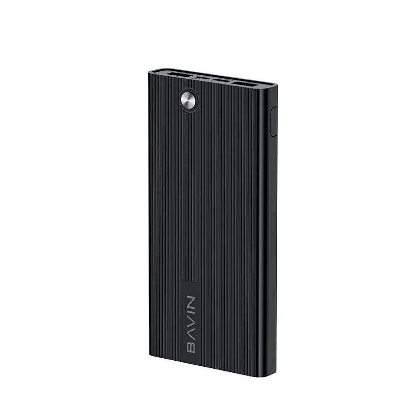 BAVIN PC050 Wholesale Price Portable Large Capacity 10000mAh Power Bank 2 USB Port 2.1A Output Fast Charging Slim PowerBank