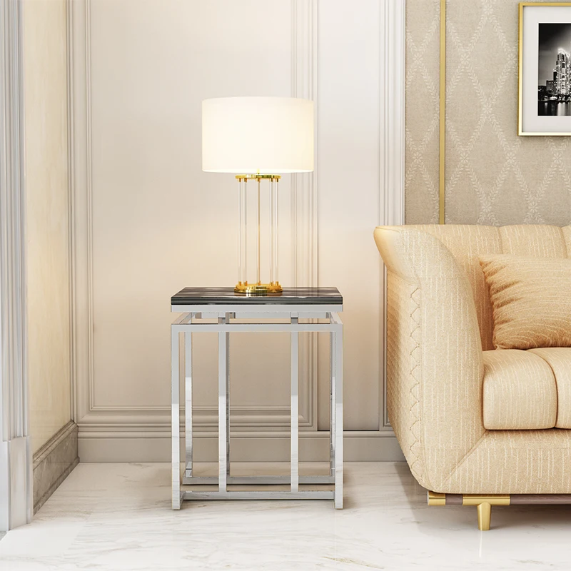 Modern marble top tv stand furniture living room metal leg for living  design