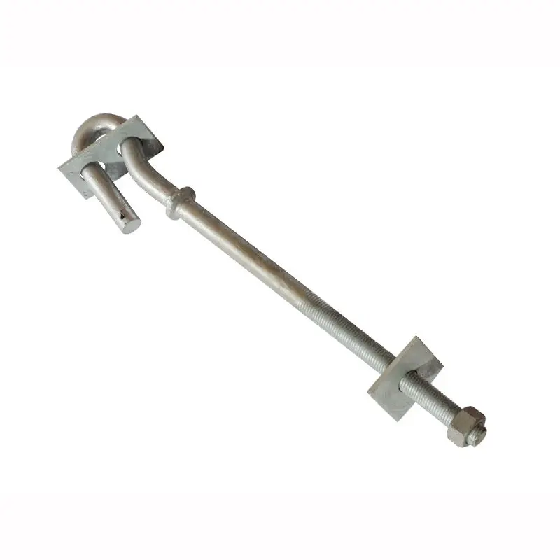 Factory Directly Hot-dip Galvanized Silver Steel J Shape Hook For Power Line Accessory