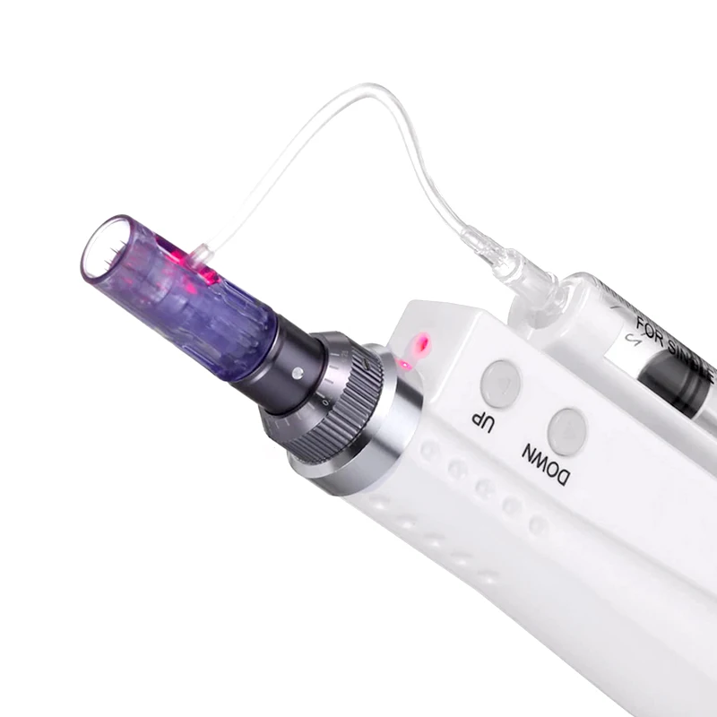 2 In 1 Mini Electric Meso Gun Nano Microneedles Derma Pen For Skin Rejuvenation Beauty Machine