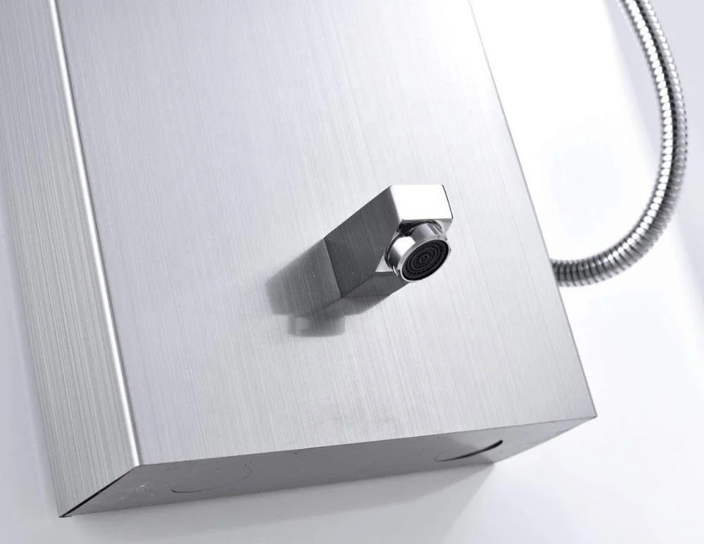 
Hot Sale 304 Stainless Steel Shower System Wall Mount Bathroom Waterfall Rainfall Shower Panel With Adjustable Shower Jets 