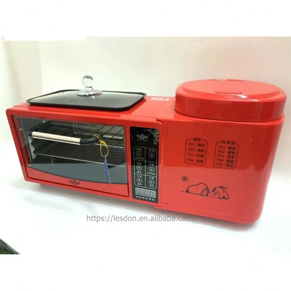 Kitchen Appliances 9L Red color Industrial Digital multi-function breakfast machine