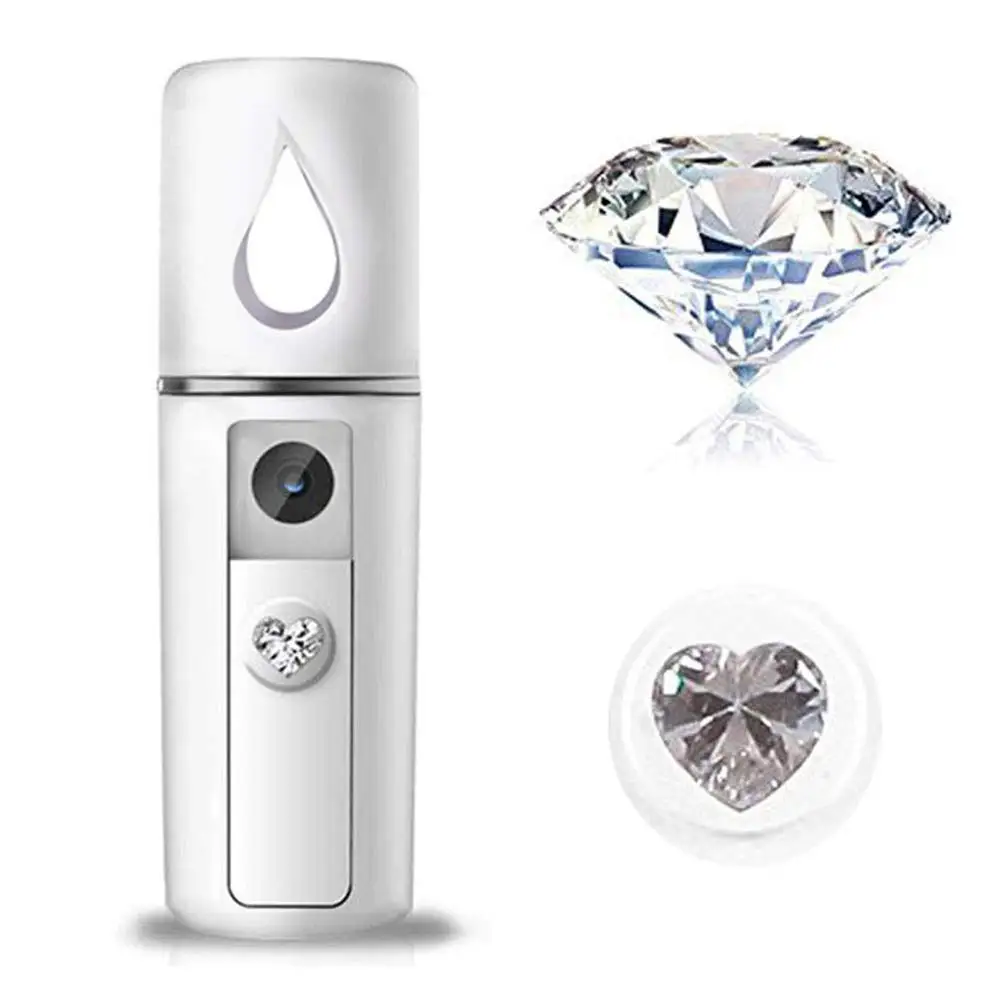 Handheld Face Moisturizing Ultrasonic Portable Nano Mist Spray Facial Mister With Mirror