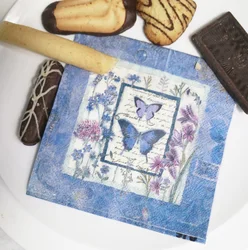 Бумажная салфетка для декупажа с художественным дизайном