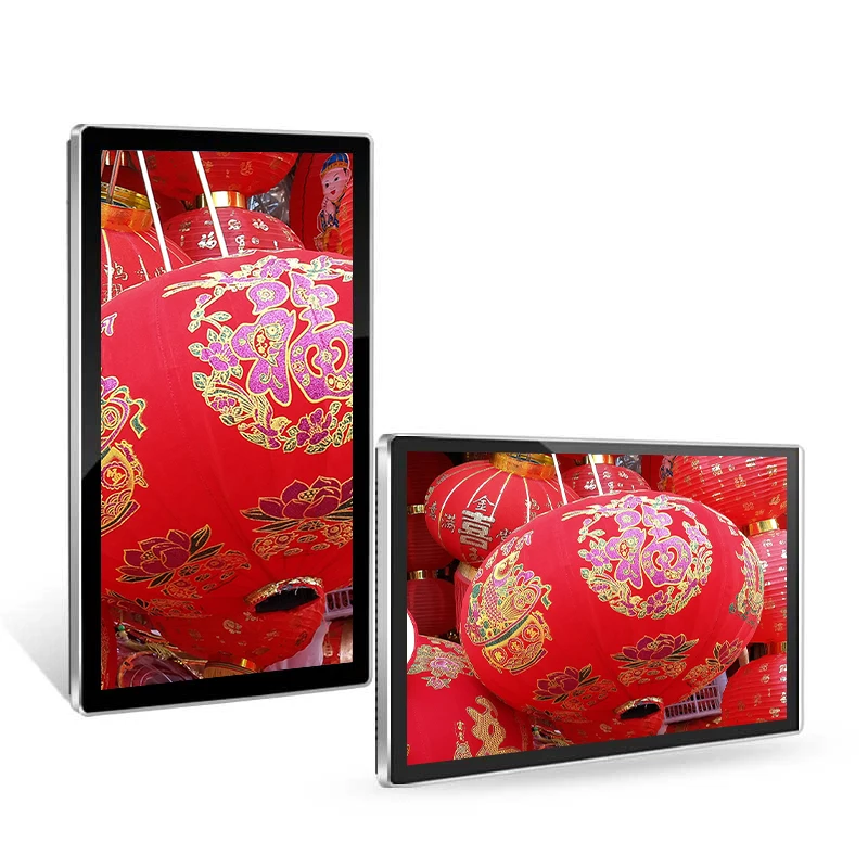 weier 65Inch indoor wall mount lcd touch screen monitor advertising display for shopping mall