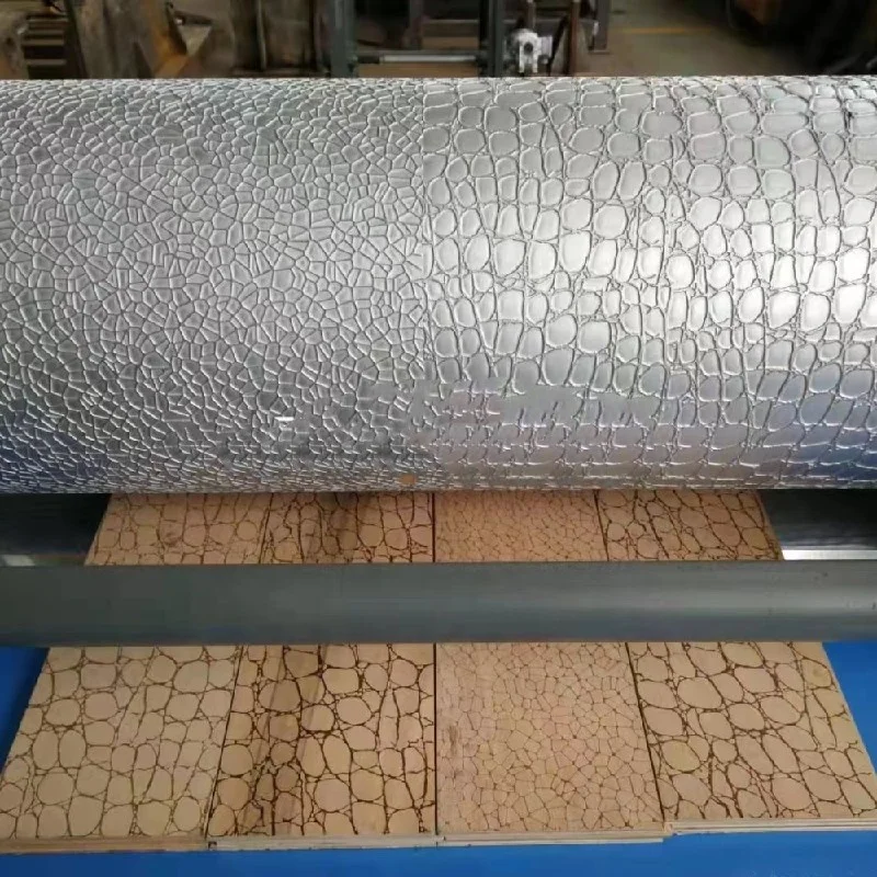 Custom Decorative Board Embossing Machine MDF board wood grain Embossing Machine