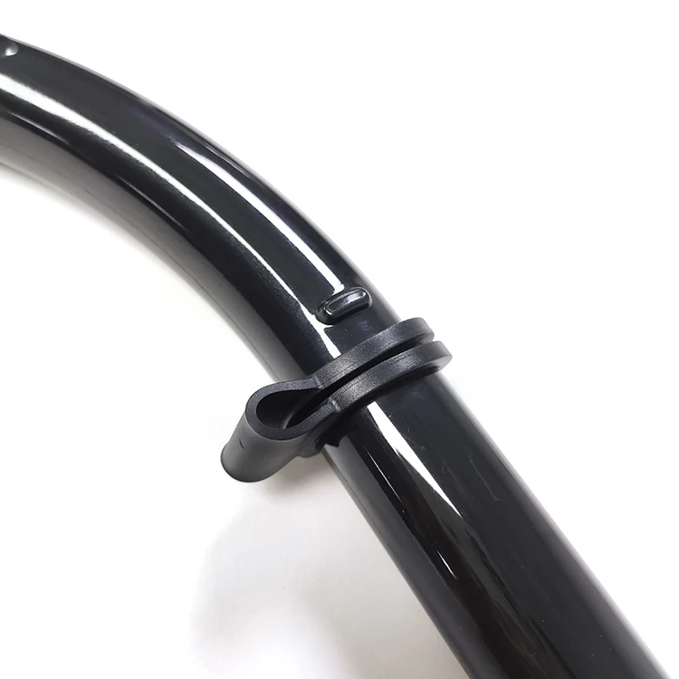 In Stock Swimming Training Snorkels Black Silicone Adult Breathing Tube for Snorkeling with High Quality Cheap Price